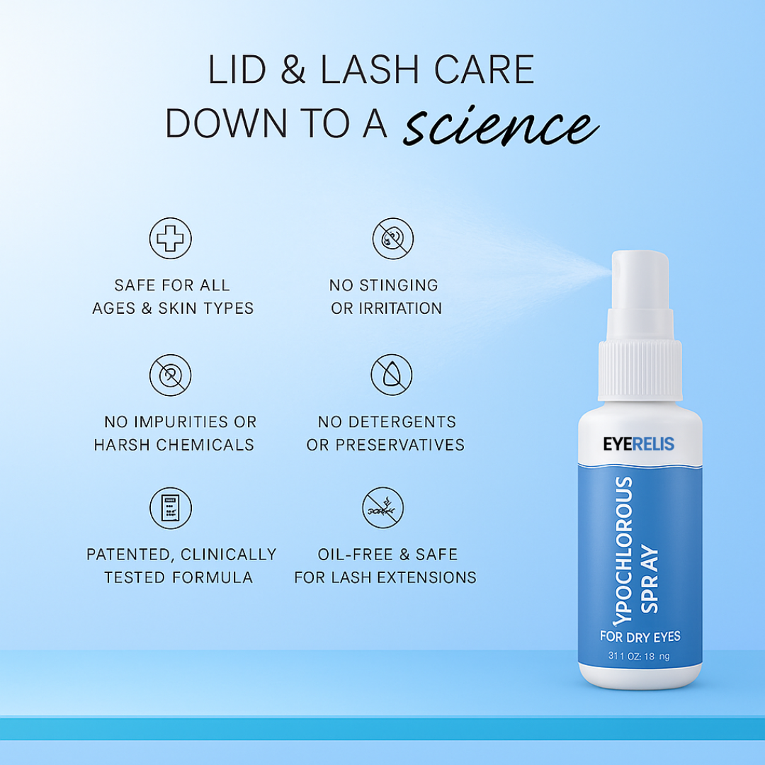 Pure Hypochlorous for dry eyes - 4oz Cleanser Spray